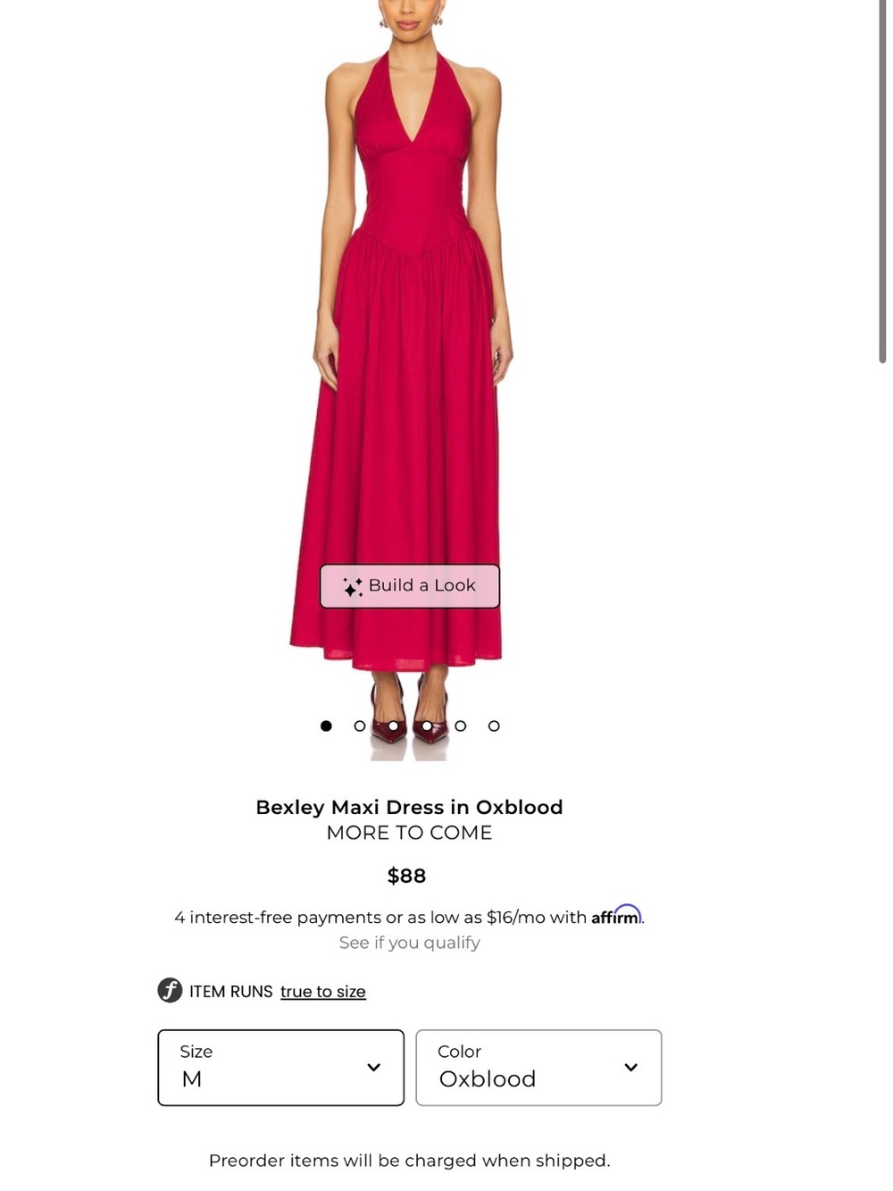 *NWT* Bexley Maxi Dress in Oxblood